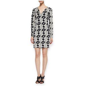 Diane von Furstenberg Silk Reina Giant Leaf Dress, size 2